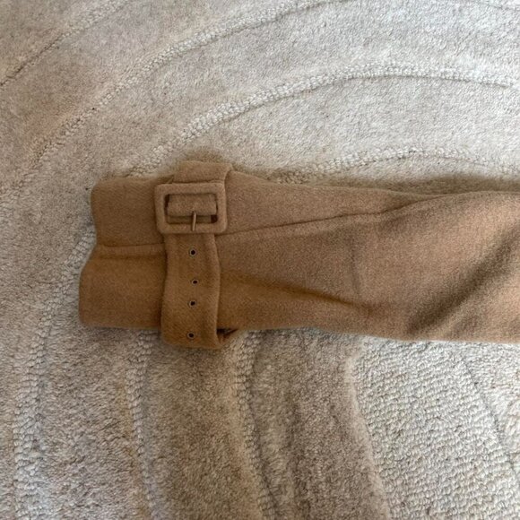 Vince Camel Wool Blend Double Breasted Trench Coat | Womens Size Small - Picture 6 of 8